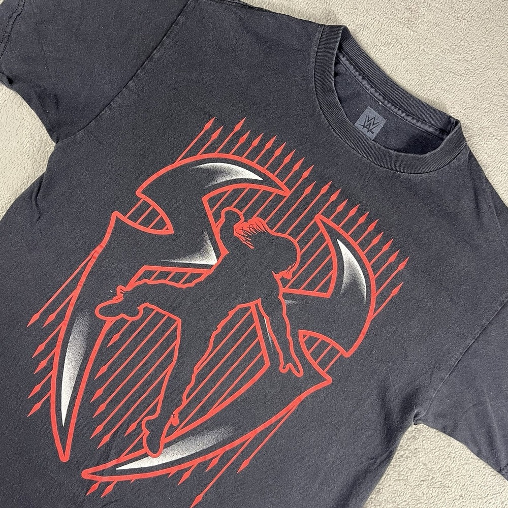 WWE Authentic Roman Reign Its My Yard Men's T Shirt Size M Black Double Side